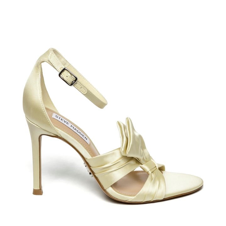 Steve Madden Women's Yellow Bow Heeled Sandal in Size 4, Sports Direct