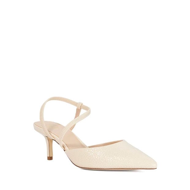 Ecru - Dune London - Women's Chasing Stiletto Court Shoes