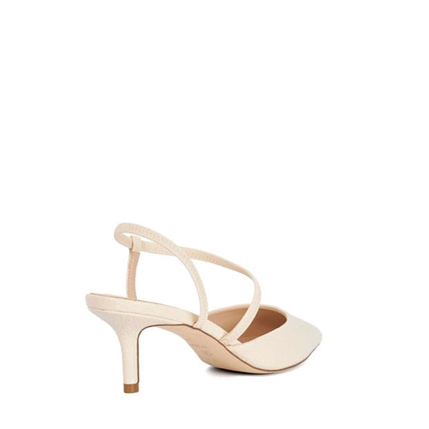 Ecru - Dune London - Women's Chasing Stiletto Court Shoes