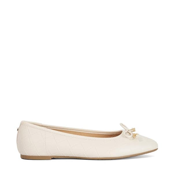 Ecru - Dune London - Women's Hampers Ballet Pumps
