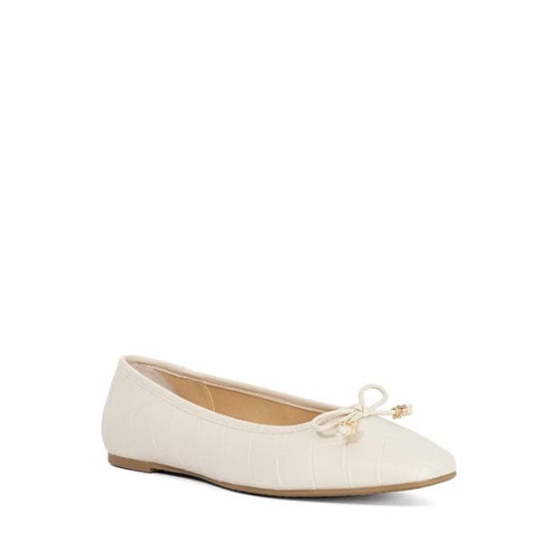 Ecru - Dune London - Women's Hampers Ballet Pumps