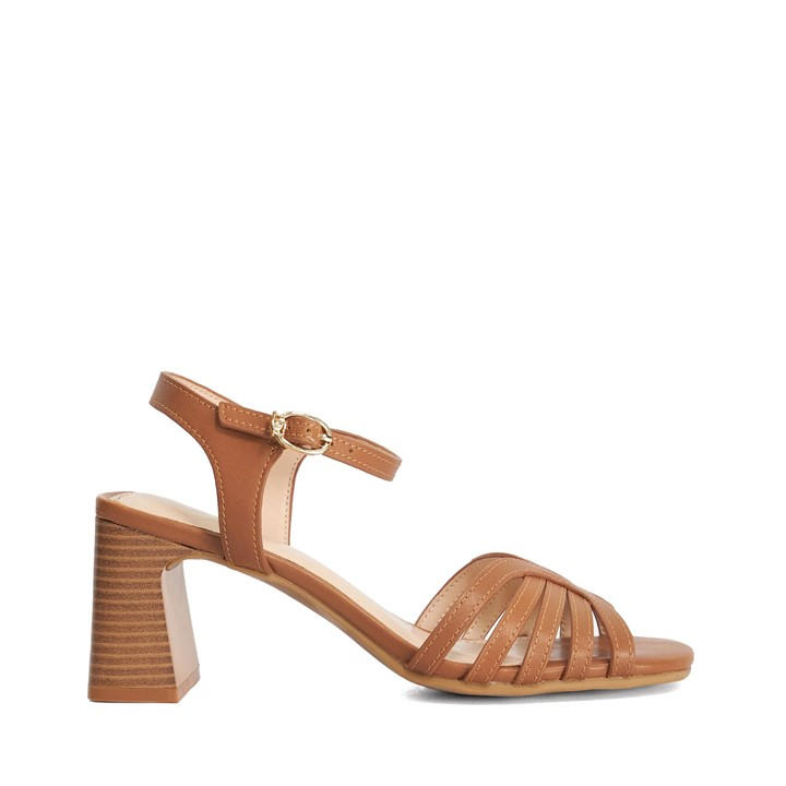 Dune London Women's Brown Jaelle Heeled Sandals in Size 5, Sports Direct