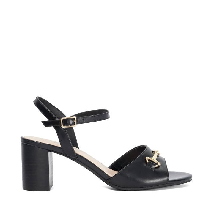 Dune London Women's Black Jayar Heeled Sandals in Size 6, Sports Direct