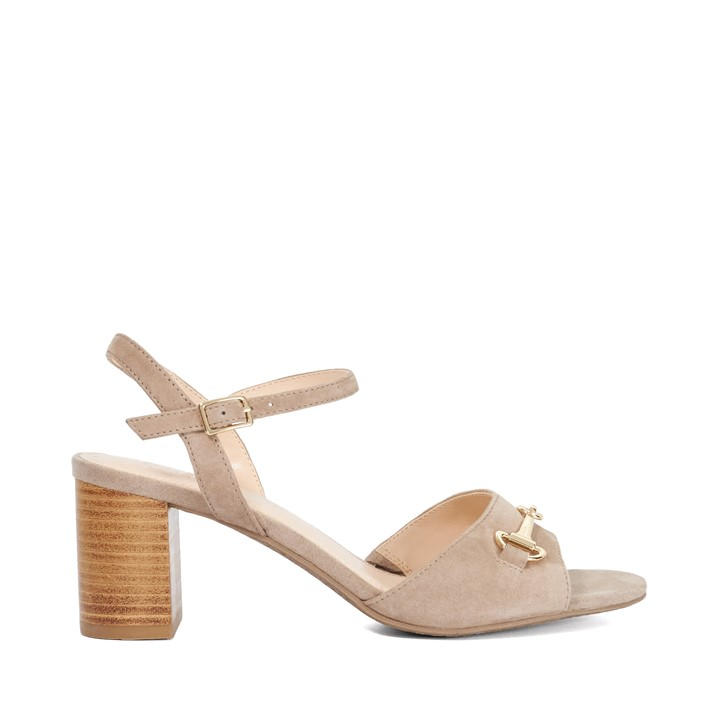 Dune London Women's Brown Jayar Heeled Sandals in Size 6, Sports Direct
