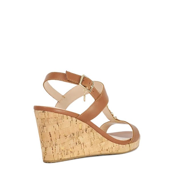 Tan - Dune London - Women's Kasslie Wedge Heeled Sandals