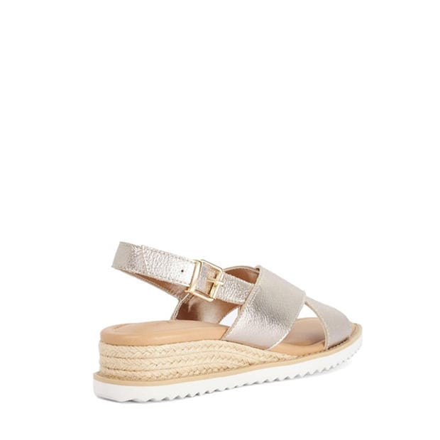 Gold - Dune London - Women's Lemesos Flat Sandals