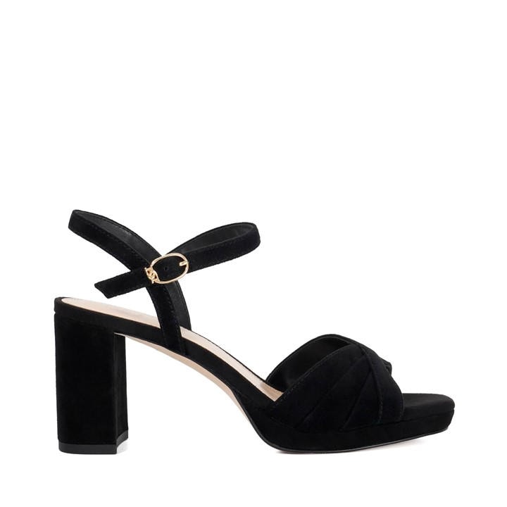 Dune London Women's Black Malene Heeled Sandals in Size 8, Sports Direct
