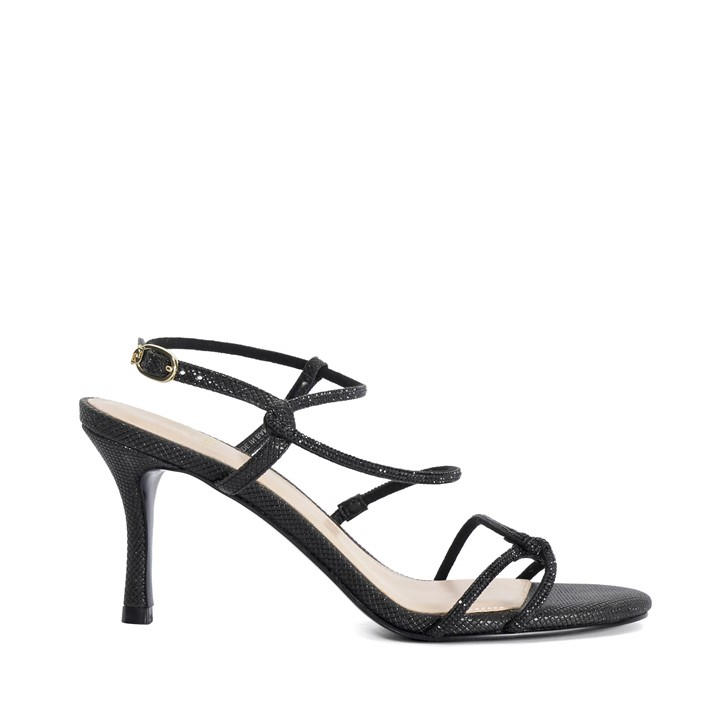 Dune London Women's Black Milos Heeled Sandals in Size 8, Sports Direct