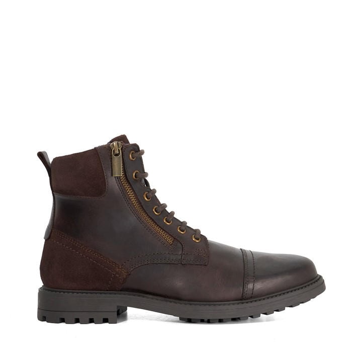Dune London Men's Brown Cayden Flat Ankle Boot in Size 10, Sports Direct