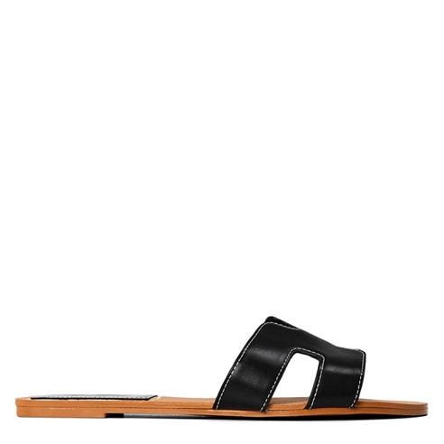 Wheres That From - Where’s Cut Out Design Slide On Sandals