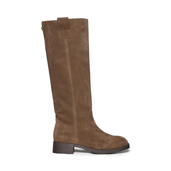 Steve Madden Women's Beige Zola Leather Knee-High Boots in Size 5, Sports Direct