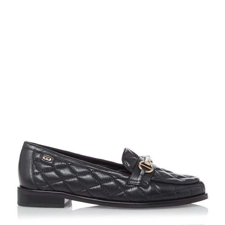 Dune London Women's Black Games Loafers in Size 5, Sports Direct