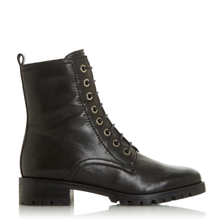 Dune London Women's Black Prestone Ankle Boots in Size 3, Sports Direct