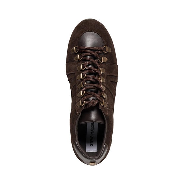Chocolate Brown - STEVE MADDEN - Women's Bless Low-Top Trainers