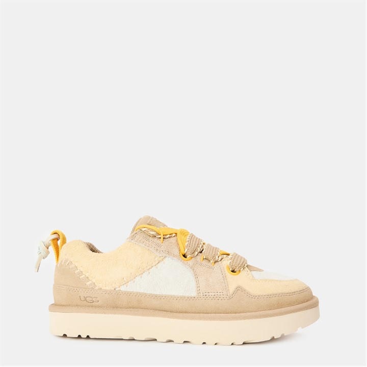 Ugg Women's Beige Lowmel Low-Top Trainers in Size 7, Sports Direct
