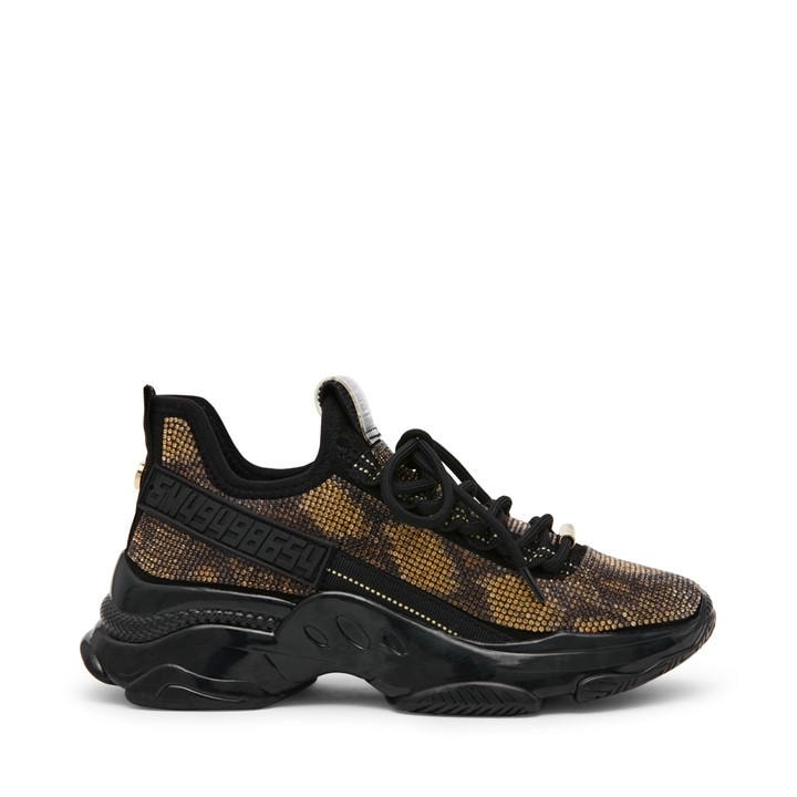 Steve Madden Women's Brown Maxilla-S Low-Top Trainers in Size 3, Sports Direct