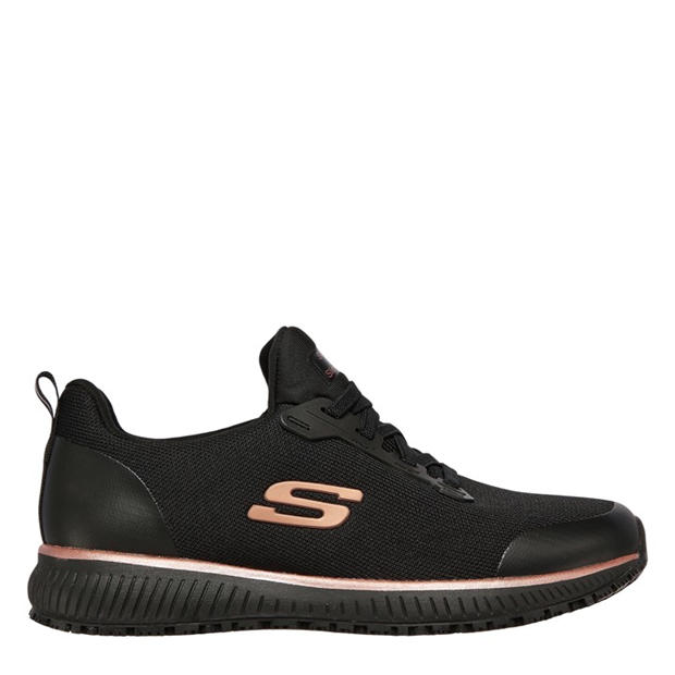 Black/Rose Gold - Skechers - Bobsport Trainers Ladies