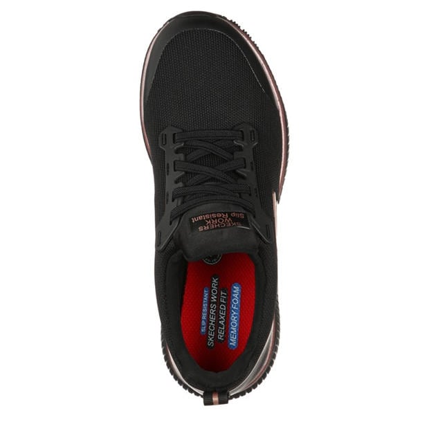 Black/Rose Gold - Skechers - Bobsport Trainers Ladies