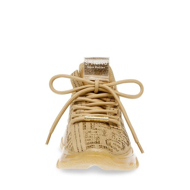 Gold - Steve Madden - Women's Maxout Low-Top Trainers