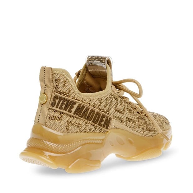 Gold - Steve Madden - Women's Maxout Low-Top Trainers