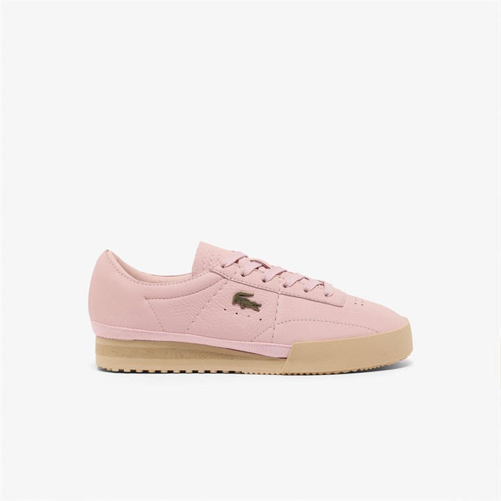 Lacoste Women's Pink Aura Tumbled Low-Top Trainers in Size 7, Sports Direct