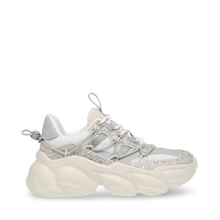 Steve Madden Women's Cream Spectator Low-Top Trainers in Size 6, Sports Direct