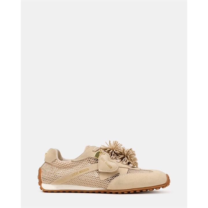 Steve Madden Women's Beige Low-Top Trainers in Size 5, Sports Direct