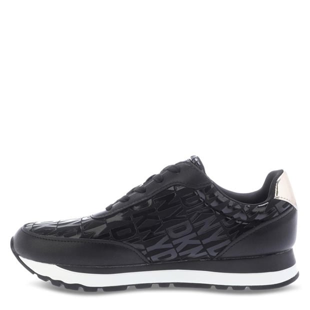 Blk/Gold - DKNY - Women's Jahari Lace-Up Runner