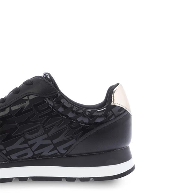 Blk/Gold - DKNY - Women's Jahari Lace-Up Runner
