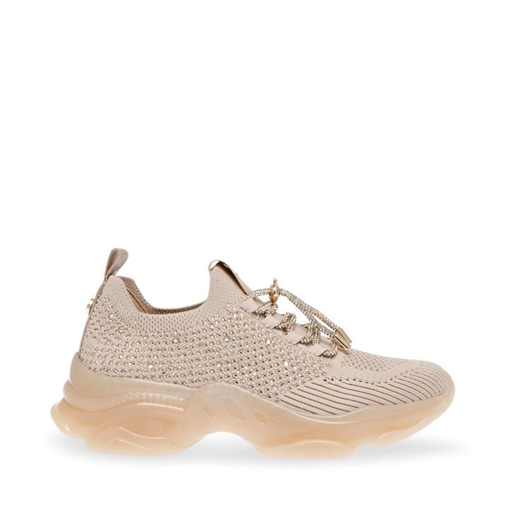 Steve Madden Women's Nude Meter Low-Top Trainers in Size 3, Sports Direct