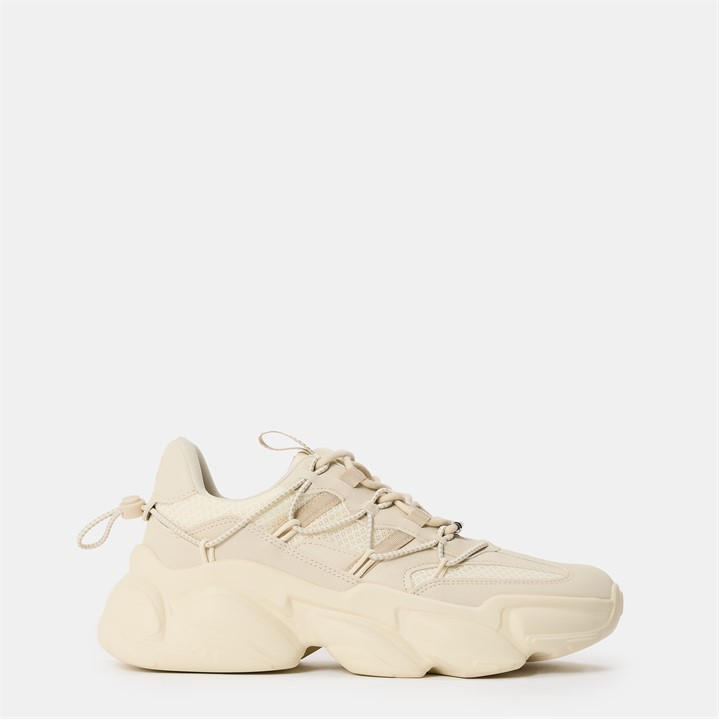 Steve Madden Women's Cream Spectator Low-Top Trainers in Size 8, Sports Direct