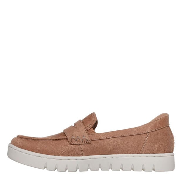 Tan - Skechers - Womens Slip On Trainers