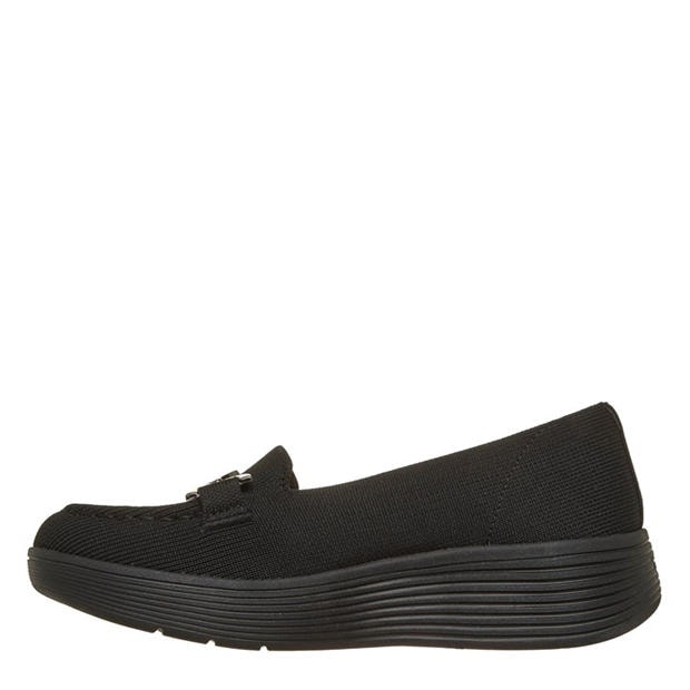 Black - Skechers - Womens Slip On Trainers
