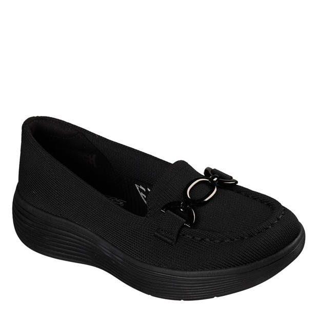 Black - Skechers - Womens Slip On Trainers
