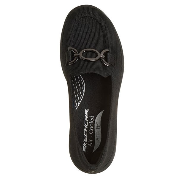 Black - Skechers - Womens Slip On Trainers