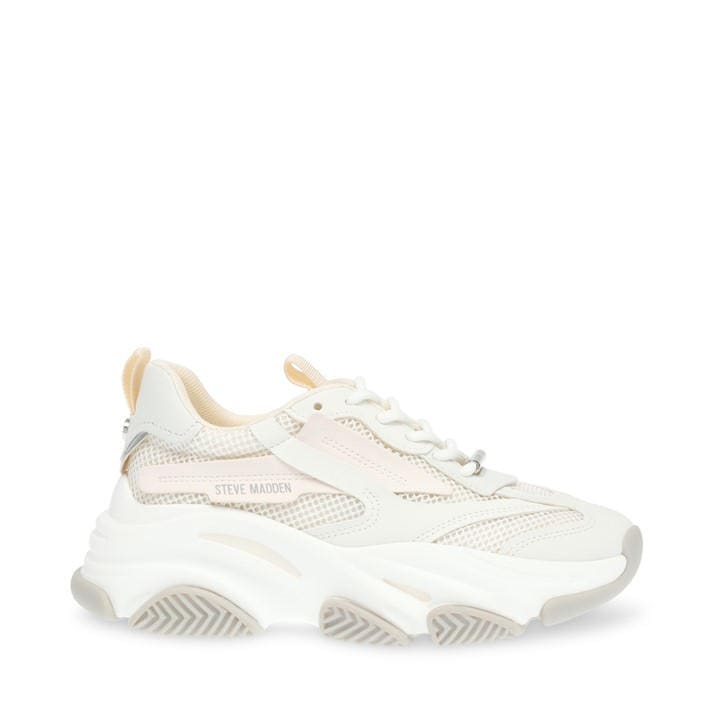 Steve Madden Women's Grey Possession Chunky Trainers in Size 4, Sports Direct