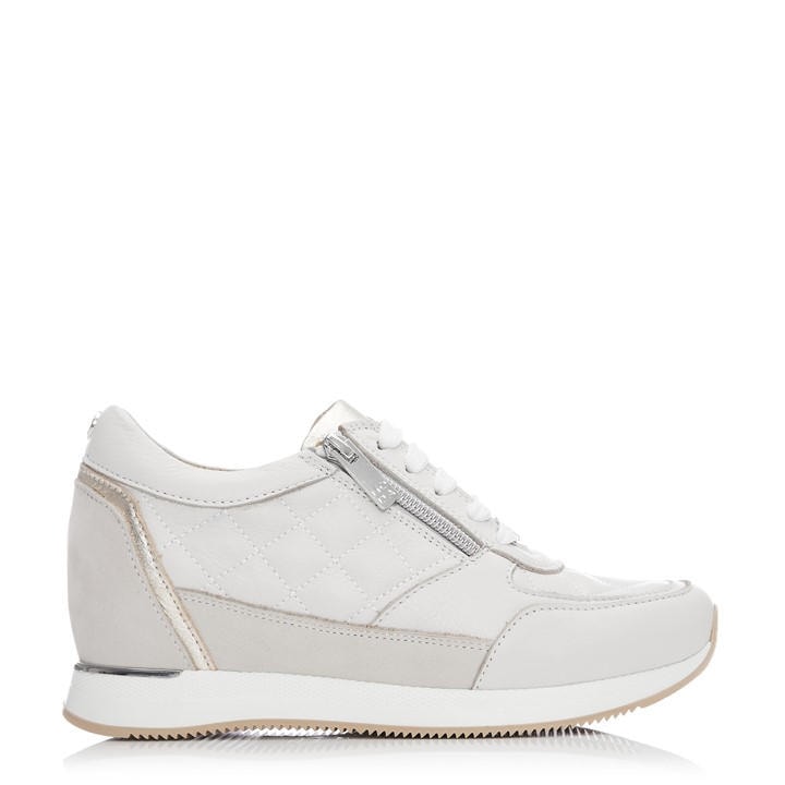 Moda In Pelle Women's White Berke Trainers in Size 7, Sports Direct