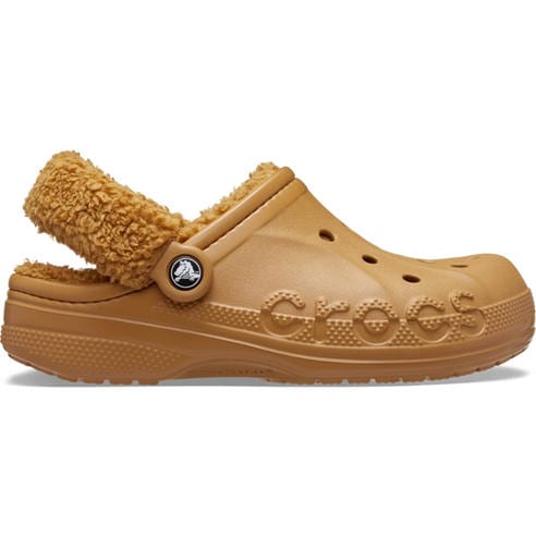 Crocs - Women's Baya Lined Fuzz Strap Mule Slippers