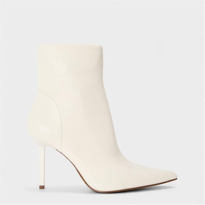 Steve Madden Women's Cream Lyanna Ankle Heeled Boots in Size 4, Sports Direct