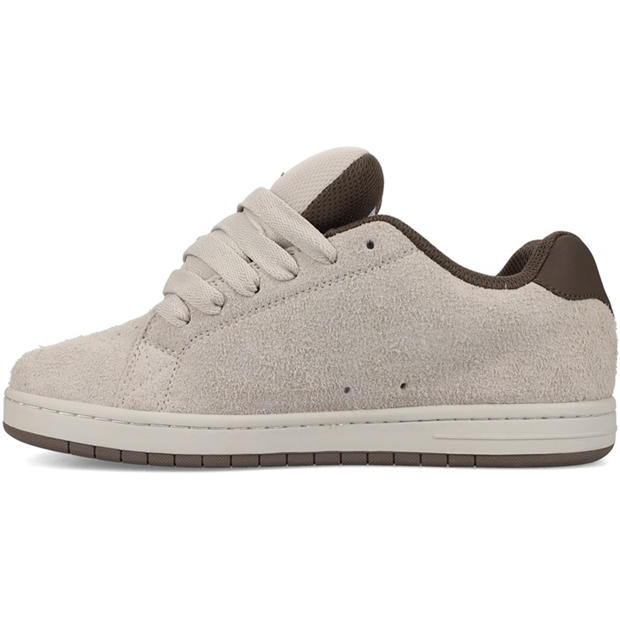 Taupe/White - DC - Men's Gaveler Low Skate Shoes