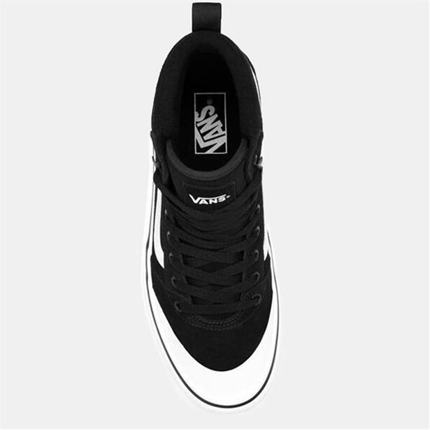 Black/White - Vans - Men's AshwoodHi Decon Canvas High-Top Trainers