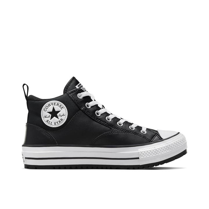 Converse  Black  Chuck Taylor All Star Mal High-Top Trainers in Size 11, Sports Direct
