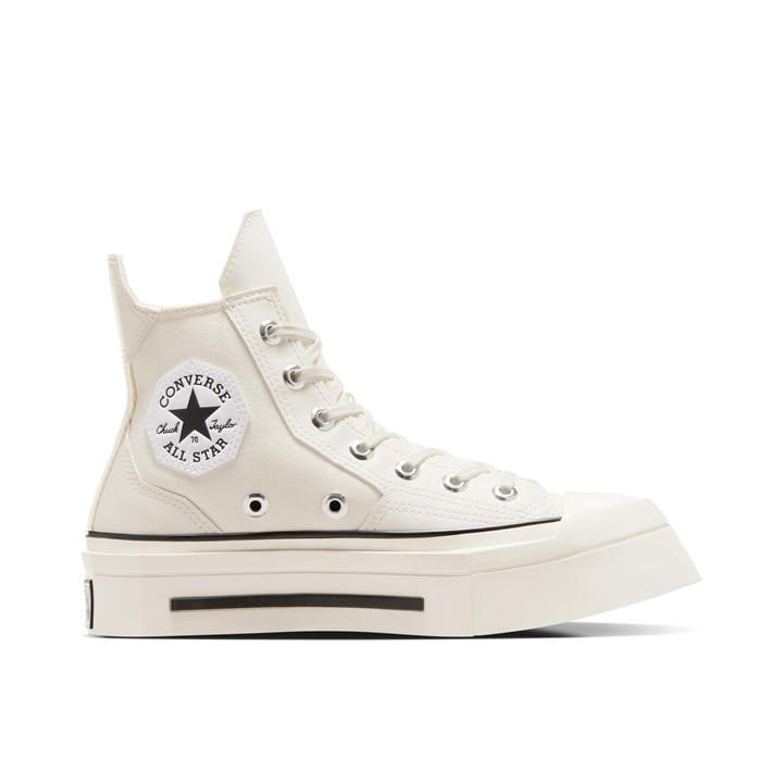 Converse  White  Chuck 70 De Luxe Squared High-Top Trainers in Size 5, Sports Direct