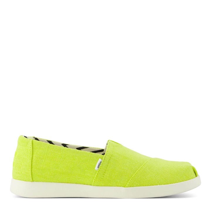 Toms Women's Green Alpargata Plus Canvas Slip On in Size 3.5, Sports Direct