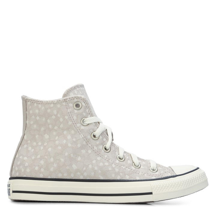 Converse  Beige  Chuck Taylor All Star Dee High-Top Trainers in Size 3.5, Sports Direct