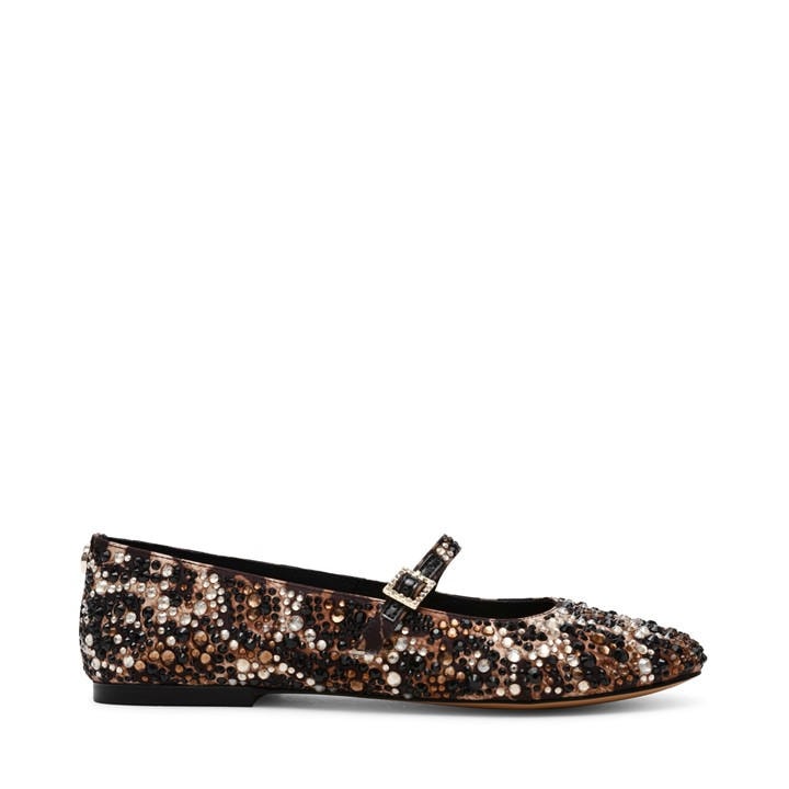 Steve Madden Women's Brown Brissa Leopard Ballet Pumps in Size 6, Sports Direct