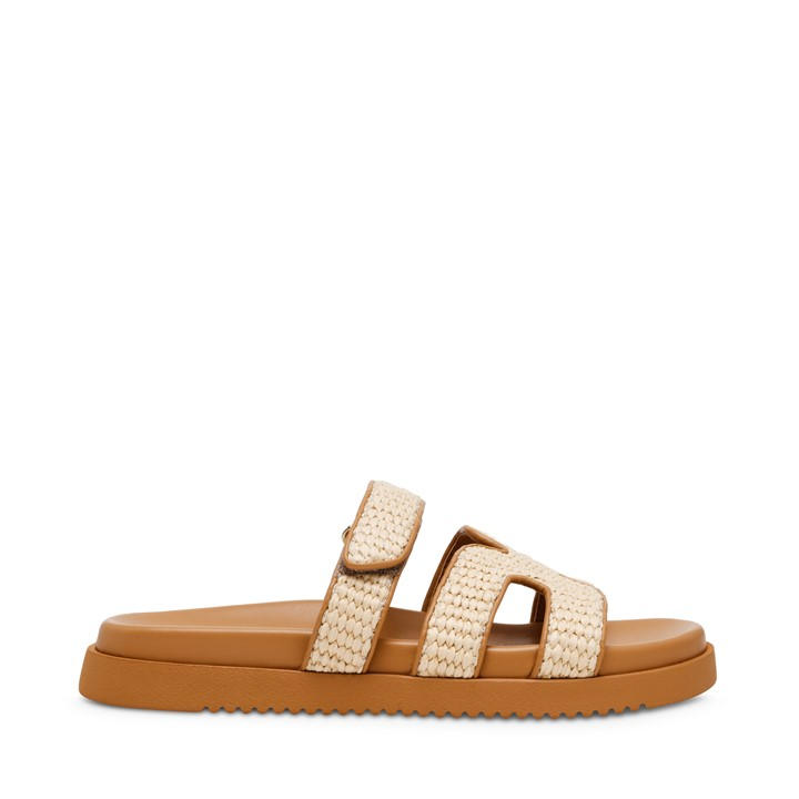 Steve Madden Women's Beige Missile Sandal Size 7