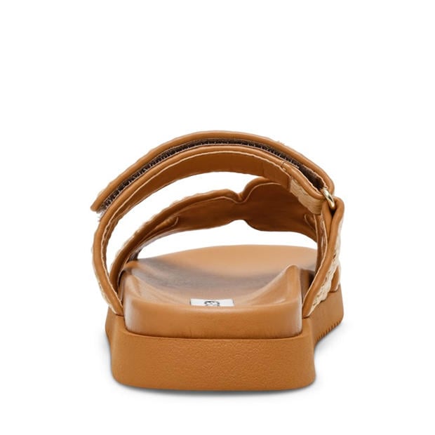 Natural Raffia - Steve Madden - Women's Missile Flat Sandals