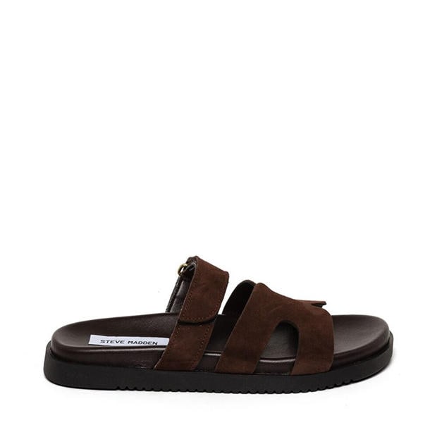 Dark Brown - Steve Madden - Women's Missile Flat Sandals