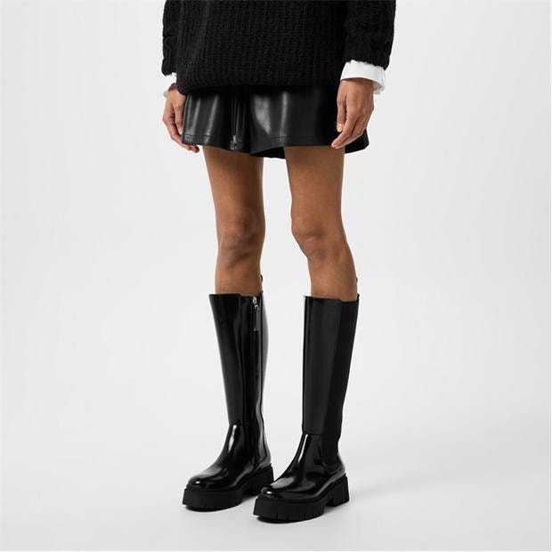 Black - Hugo - Knee High Boots